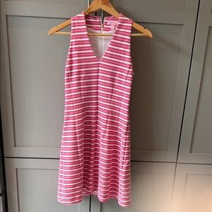 Lily Pulitzer Pink and White Striped Sleeveless Dress
